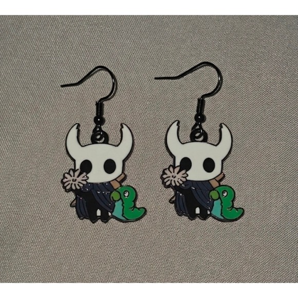 Handmade Jewelry - The Knight Hollow Knight Earrings Handmade Hypoallergenic BUNDLE to Save
